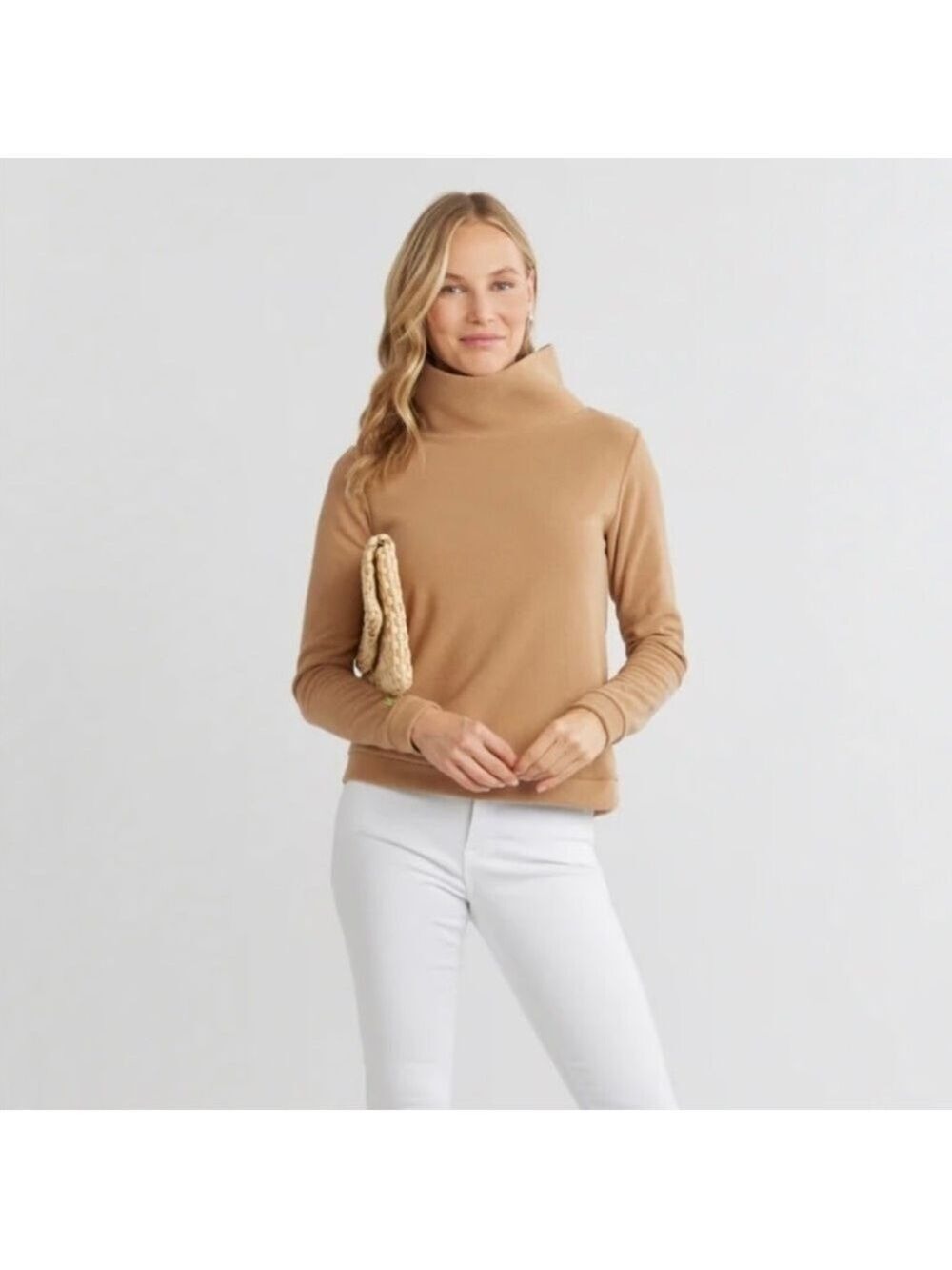 Dudley Stephens Park Slope Fleece Sweater Camel XS